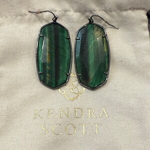 Kendra Scott Daniella Emerald Green Drop Earrings